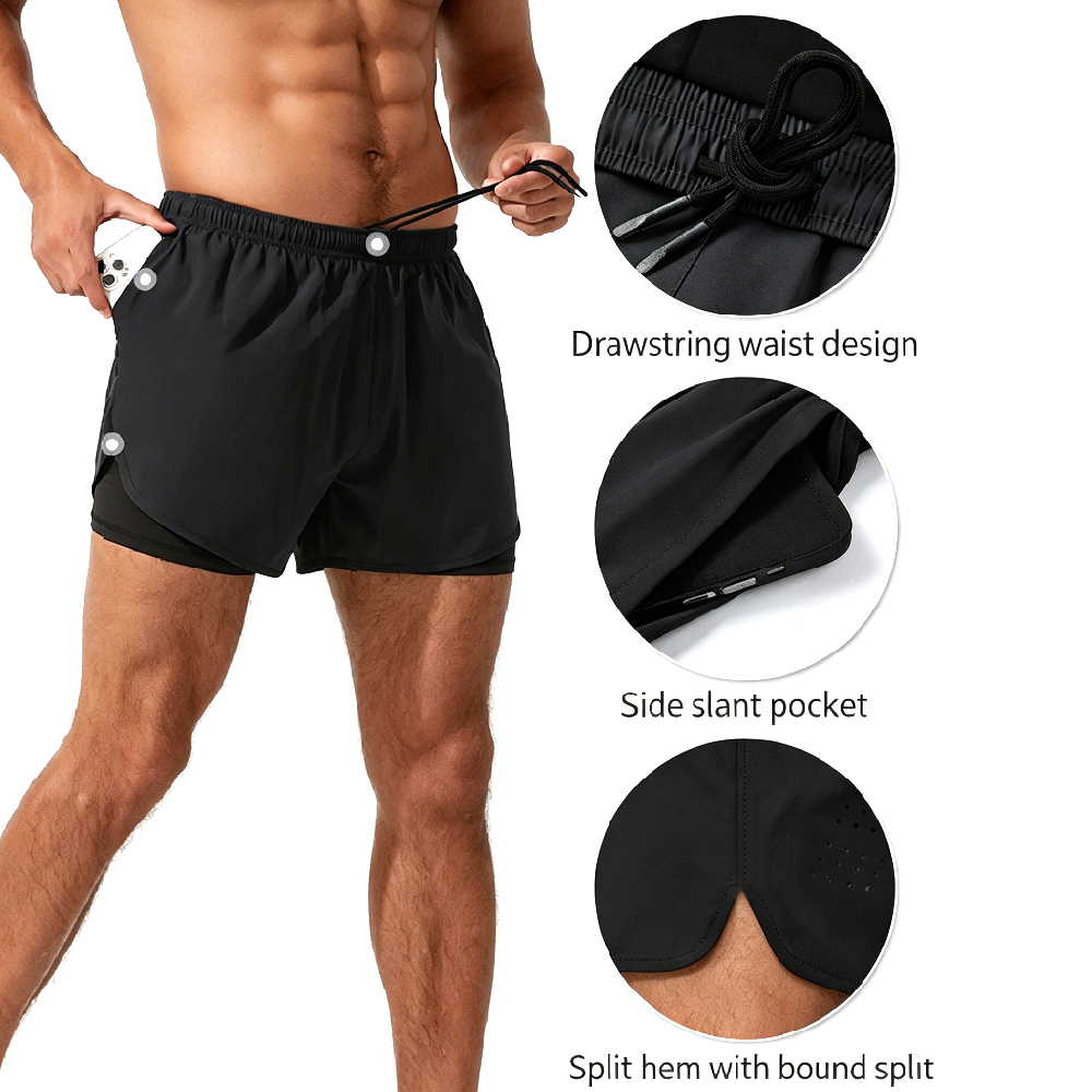Szorty do biegania 2w1 z wysok – Compression Shorts Athletes recenzja i cena